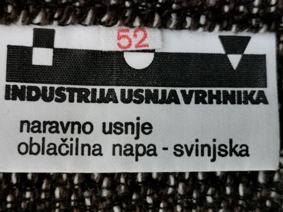 Moška podložena jakna-usnje vel. 52