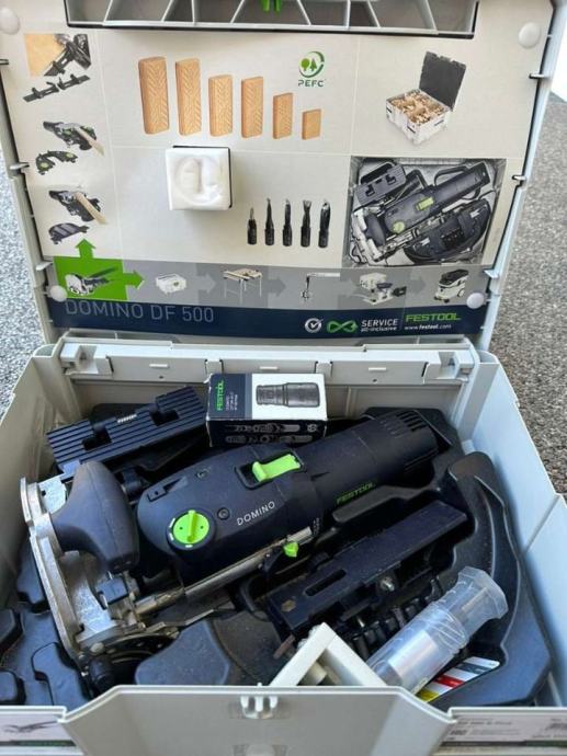 Festool Domino DF 500 Q-set HEPA popoln komplet / KAO NOV