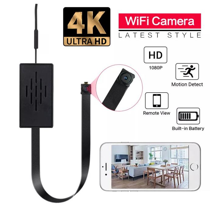 SPY IP WI-FI KAMERA 4K, ŽIVO SLIKO VIDITE OD KJERKOLI PO SVETU