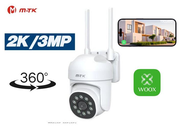 Videonadzorna Kamera Stenska / 360 stopinj / 2K 3MP / WiFi