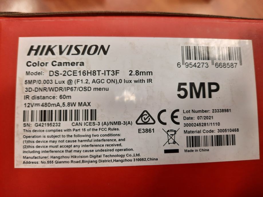 HIKVISION DS-2CE16H8T-IT3F