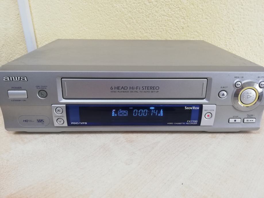 AIWA FX 7700, VHS, VIDEOREKRODER, 6 HEAD