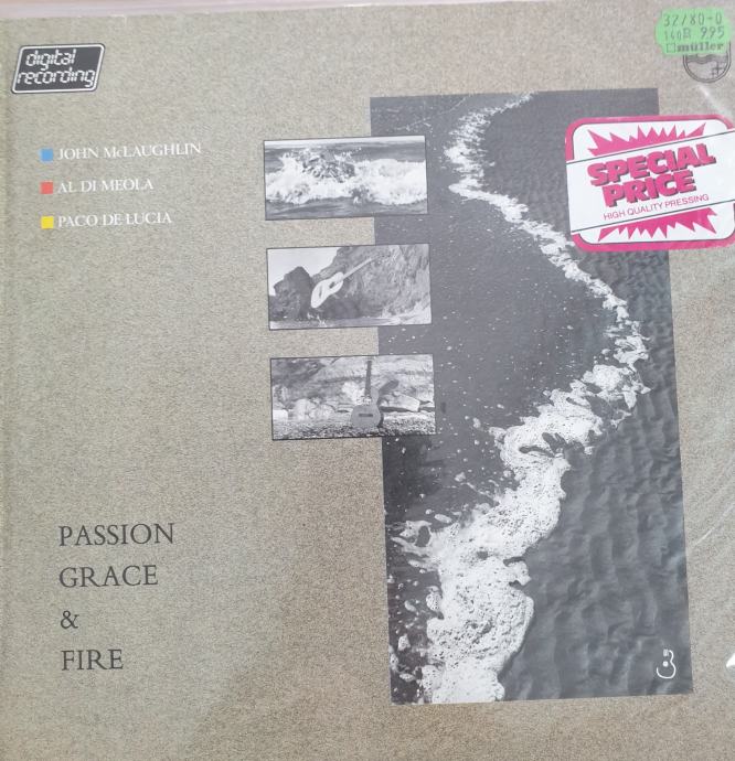 JOHN MCLAUGHLIN, aL dI MEOLA, pACO DE LUCIA -  PASSION, GRACE AND FIRE