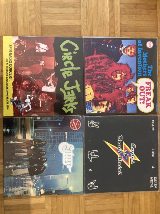 LP plošče FRANK ZAPPA, EAGLES OF DEATH METAL, CIRCLE JERKS, ESTUS