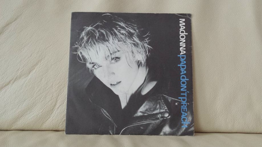 MADONNA PAPA DON'T PREACH MALA VINIL PLOŠČA SINGLE