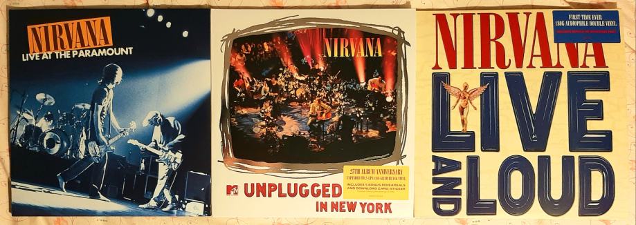 NIRVANA 3 LP ABUMI / 6 PLOŠČ V KOMPLETU