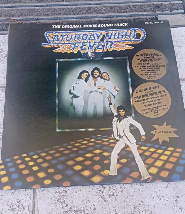 Vinil LP album Saturday night fever, Ljubljana