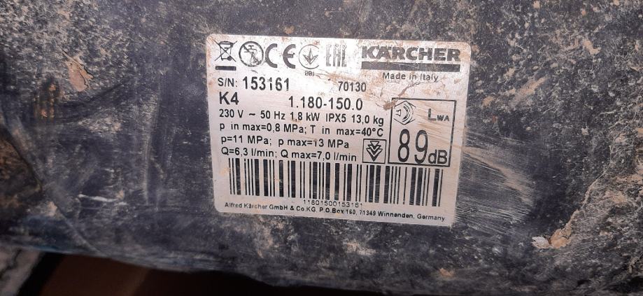 Karcher k4 (po delih)