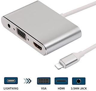 Pretvornik Apple Lightning Digital AV V (HDMI) + VGA Adapter