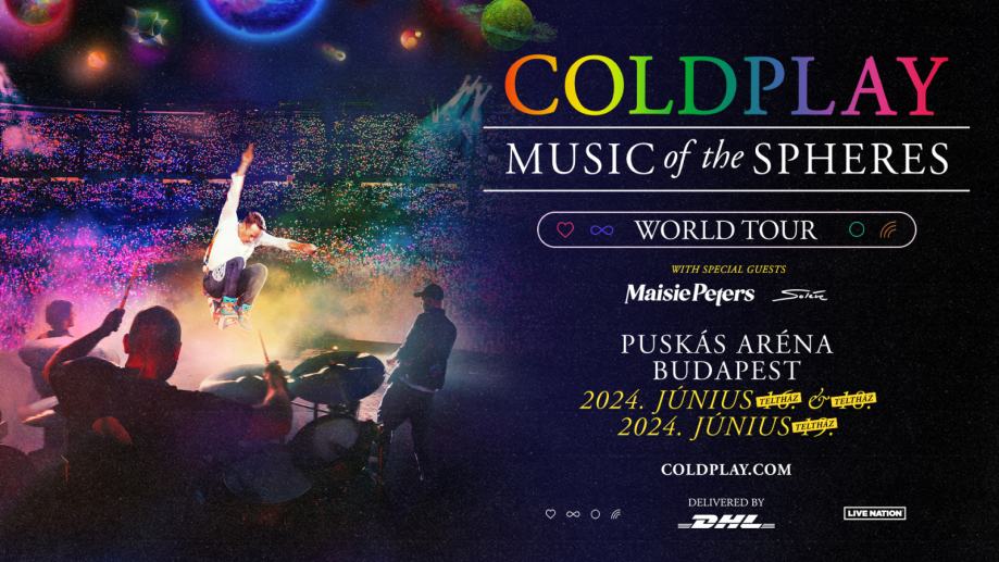 Vstopnice Coldplay Budimpešta 16.6.2024