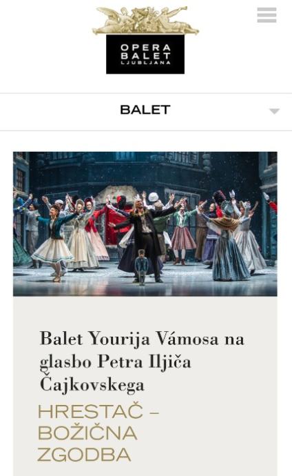 Hrestač, balet 19.12., Opera in balet Ljubljana