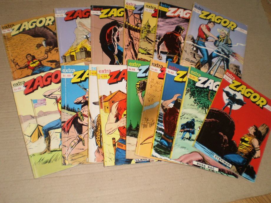 Zagor,Extra,SD,Ludens,št.v razponu med 60 - 76