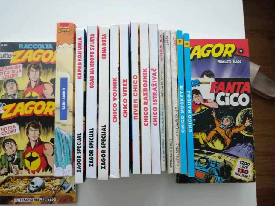 Zagor,lot od 14 HC & SC stripova