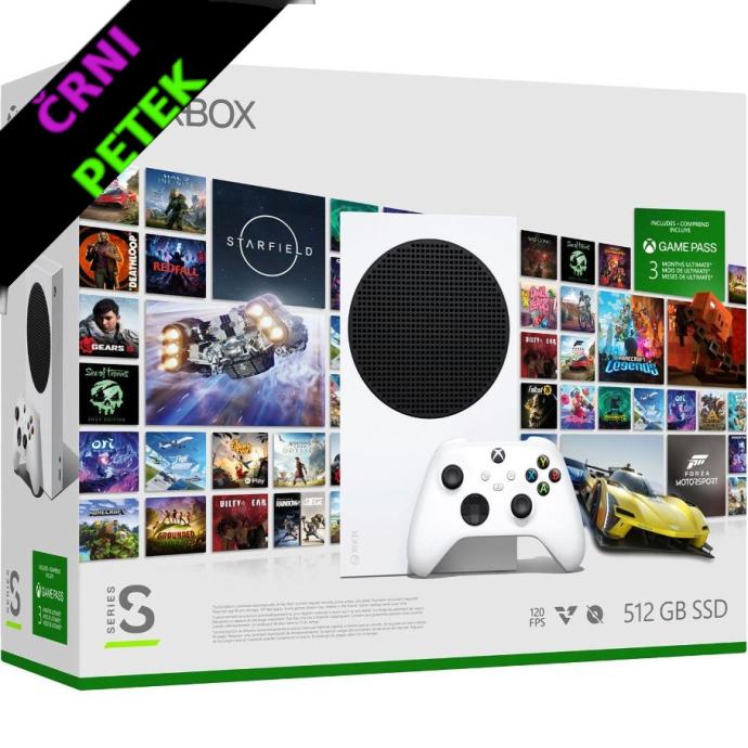 XBOX SERIES S 500GB FHD/2K 1440p 120fps + 3 mesečni Ultimate Game Pass