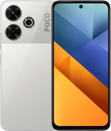 Xiaomi Poco M6 4G Dual SIM 128GB 6GB RAM Srebrna