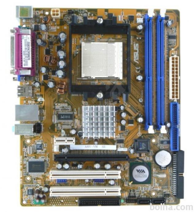 ASUS A8V-VM SE, AMD 64 X2 3800+, Zalman cooler, 2 GB RAMa