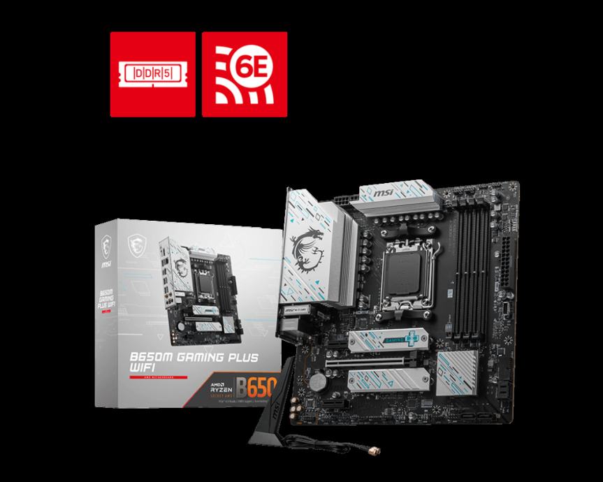 MSI B650M GAMING PLUS WIFI | AM5 | microATX | HDMI DisplayPort | Matič