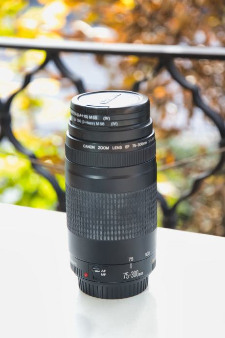 Canon EF 75-300mm Telefoto zoom II objektiv *EX* f/4-5.6