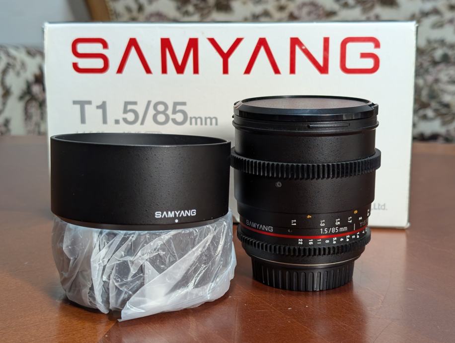 Samyang 85mm T1,5 za Canon EF