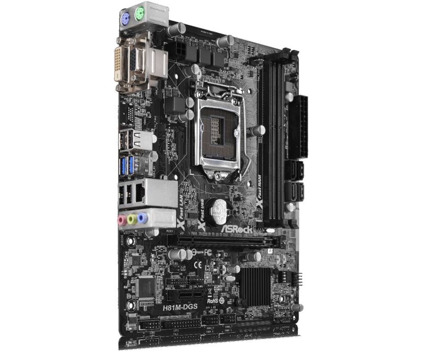 ASRock H81M-DGS R2.0 LGA1150 mATX + Pentium G3220 + stock cooler