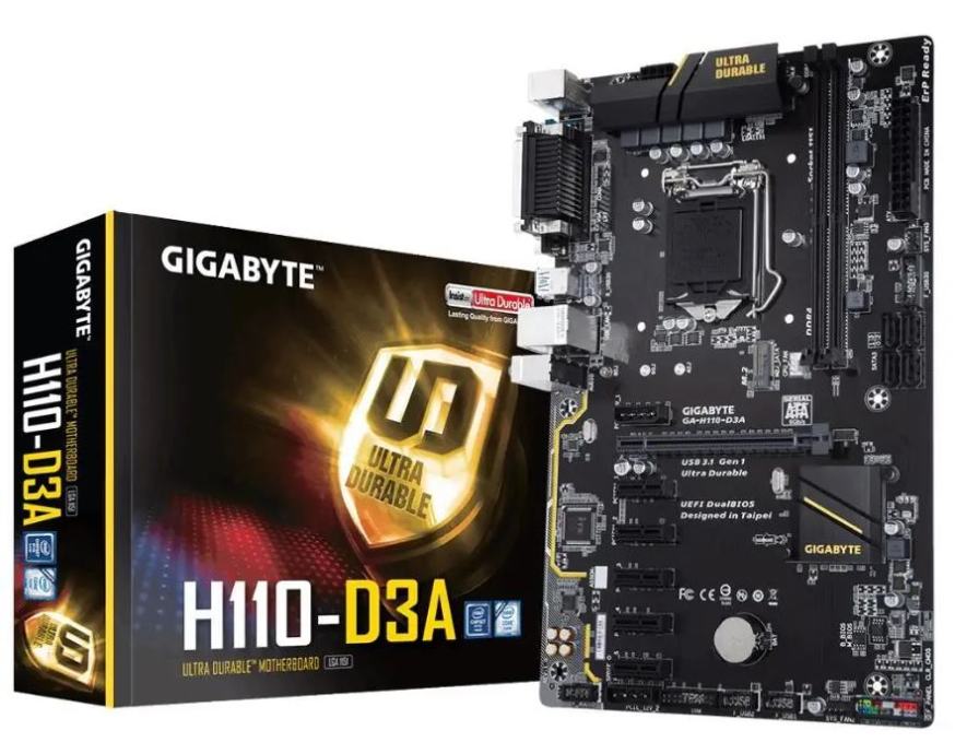 Gigabyte osnovna plošča GA-H110-D3A LGA1151