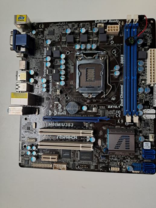 Osnovna matična plošča ASRock H61M/U3S3 H61MIU3S3 H61MU3S3