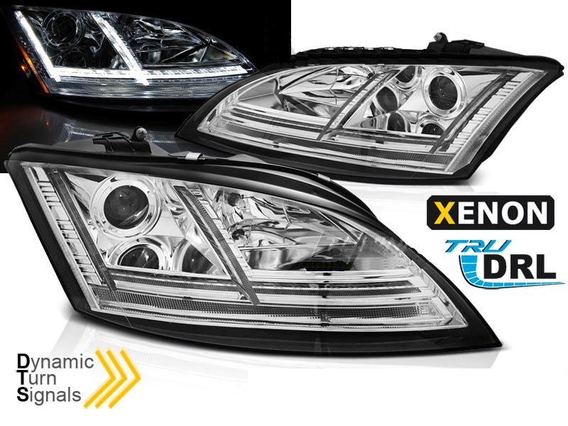 Žarometi xenon Audi TT 8J LED DRL dnevne krom