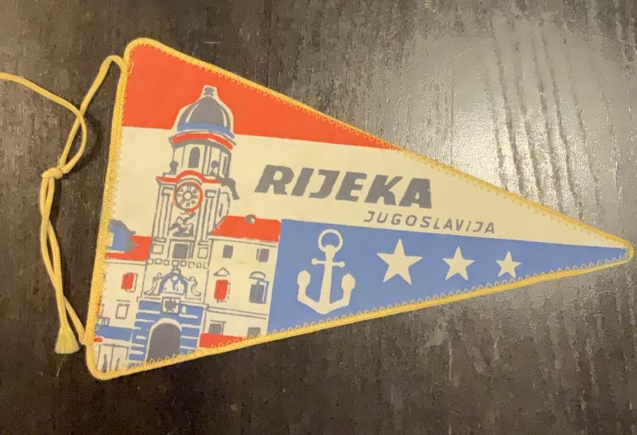 Vintage zastavica Rijeka, SFRJ