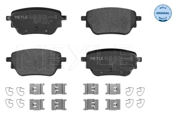 Komplet zavornih oblog, ploscne (kolutne) zavore MEYLE 025 229 8617