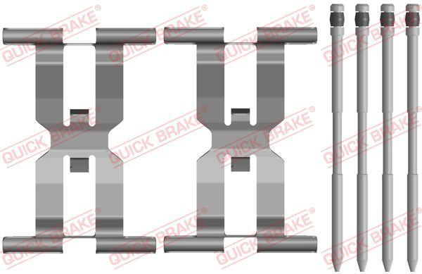 Kompletni pribor,torna obloga kolutne zavore QUICK BRAKE 109-0143