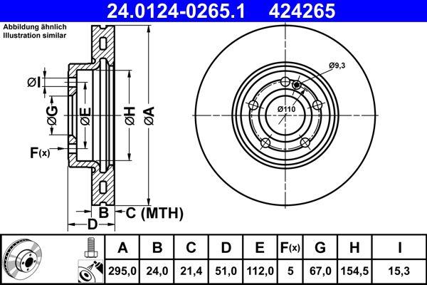 ZAVORNI DISK ▶ ATE 24.0124-0265.1