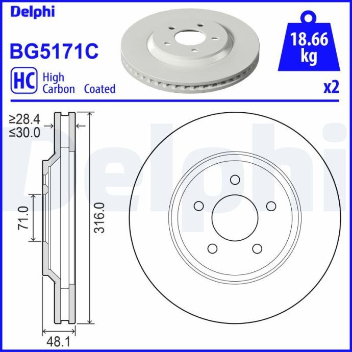 ZAVORNI DISK ▶ DELPHI BG5171C