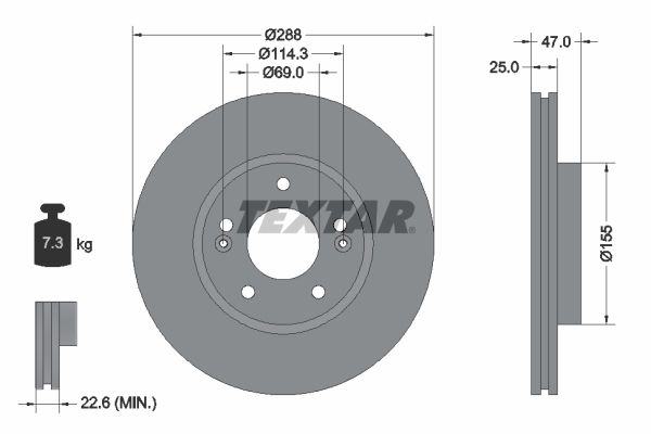 ZAVORNI DISK ▶ TEXTAR 92290503