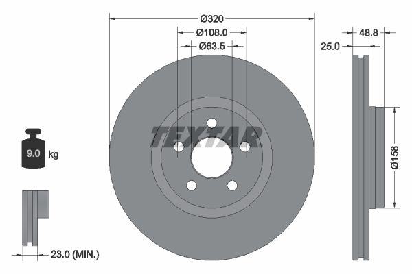 ZAVORNI DISK ▶ TEXTAR 92326103