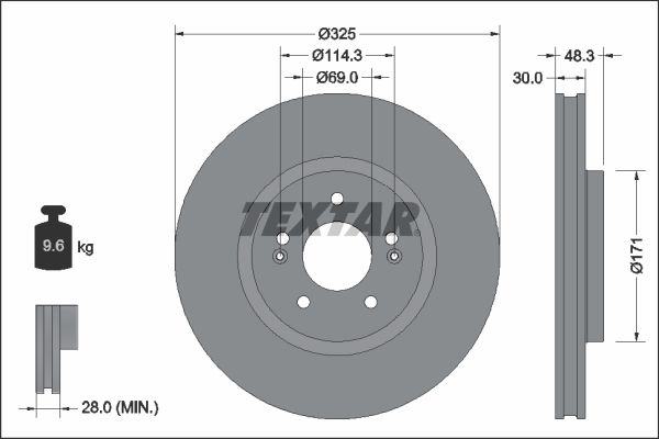 ZAVORNI DISK ▶ TEXTAR 92337103