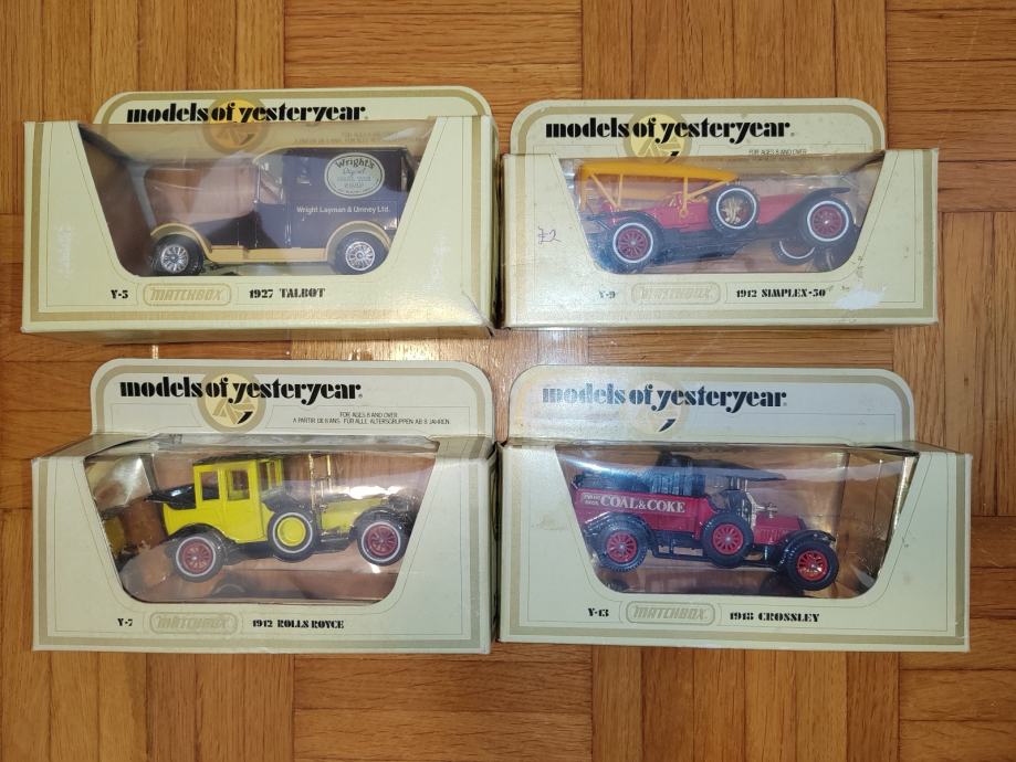 Avtomobilčki Matchbox Models of yesterday