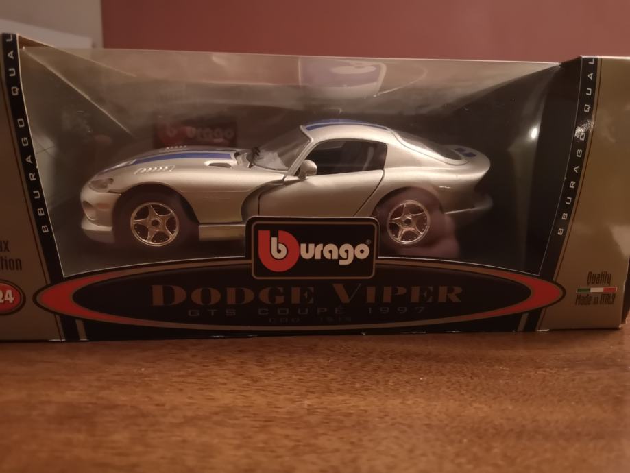 Bburago Dodge Viper GTS Coupe 1997 - Odlično ohranjen, v original emba