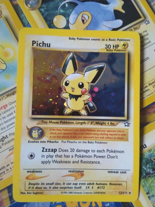 Karta Pokemon Pichu 12/111 Holo