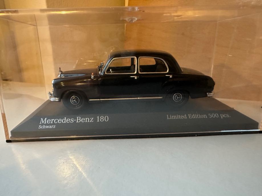 Mercedes-Benz 180, črn 1:43 - Minichamps Limited Ed.  500 kosov