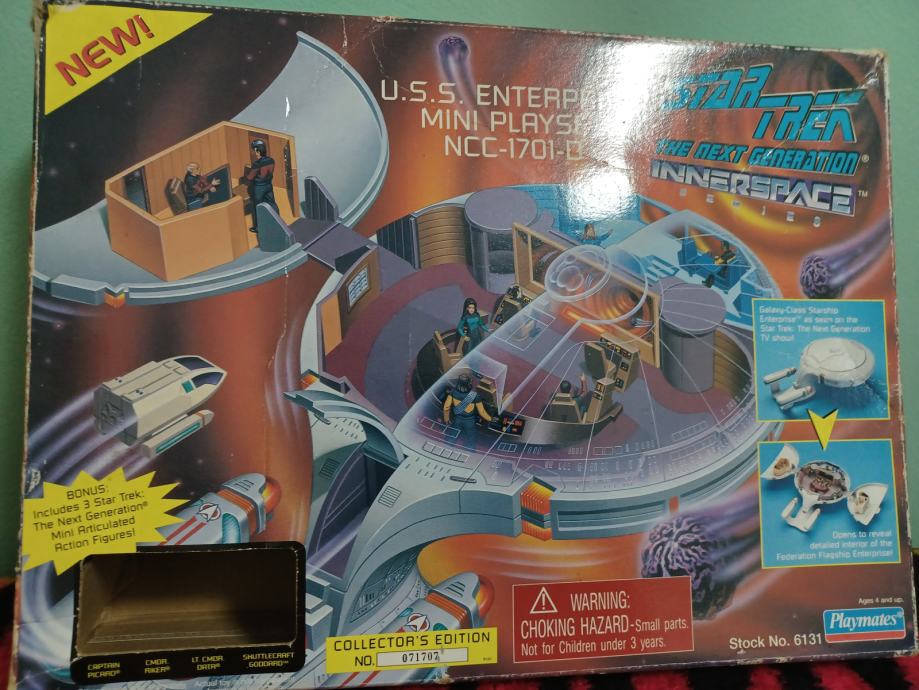 Star trek next generation Interspace mini playset 1995 playmates no.61