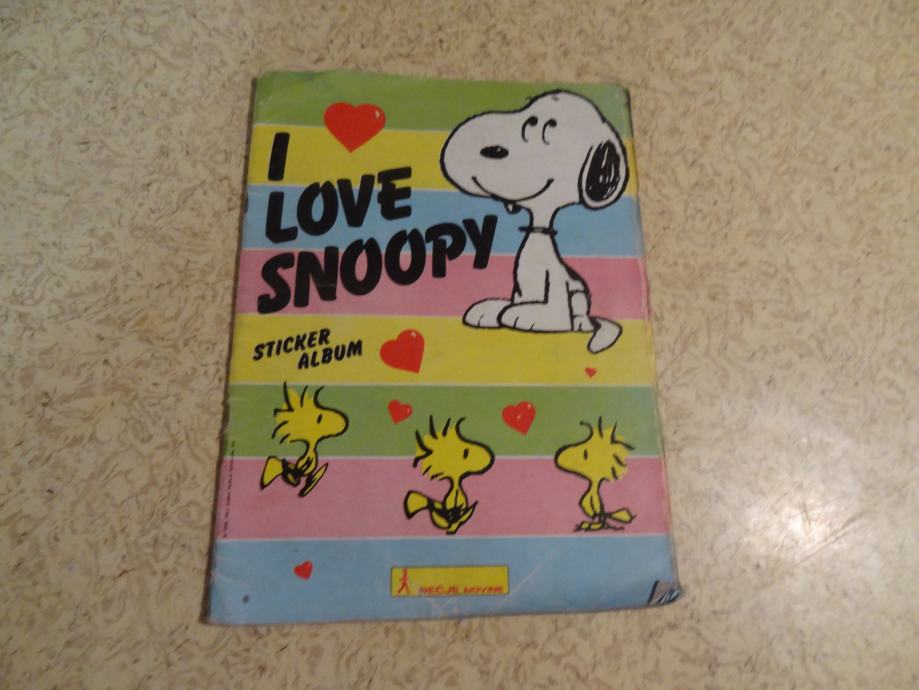 ALBUM I LOVE SNOOPY - STICKER ALBUM 1958