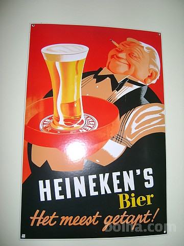 HEINEKEN Het meest getapt -kovinska reklamna tabla 40x60cm