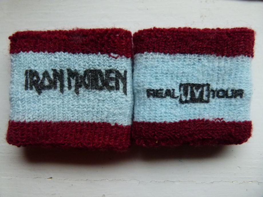 IRON MAIDEN REAL LIVE TOUR 1993 wristband manseta - glasba