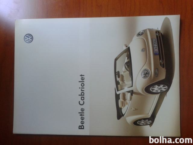 KATALOG,PROSPEKT BEETLE CABRIOLET VOLKSWAGEN