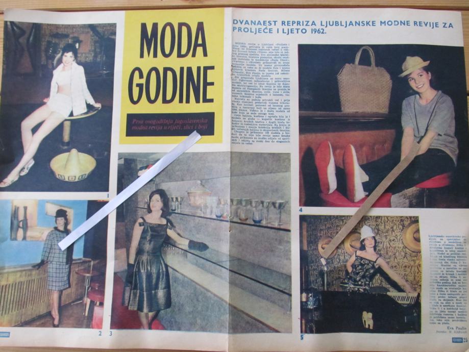 LJUBLJANA - MODNA REVIJA 1962. /reportaža iz časopisa