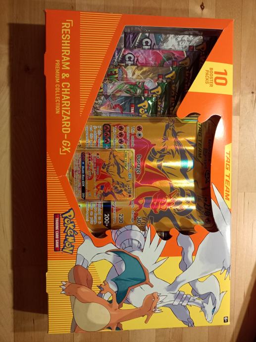 Pokemon reshiram charizard box in dragonite box