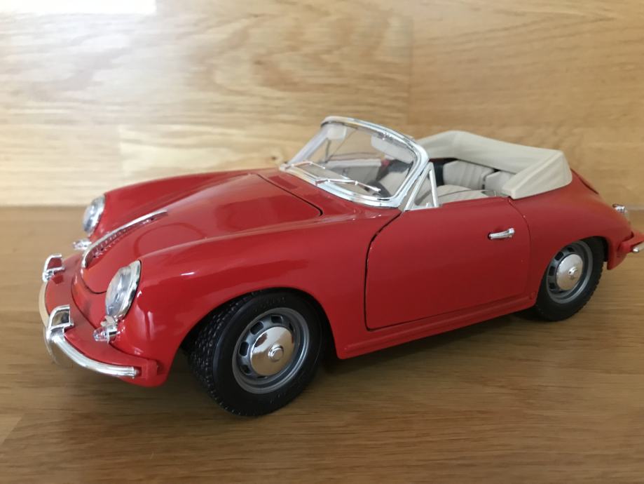 Porsche 356 B cabrio (1961) - rdeč 1:18