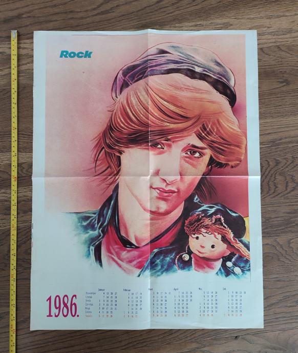 Saša Lošić Loša poster Plavi orkestar plakat 1986 jugoslavija retro