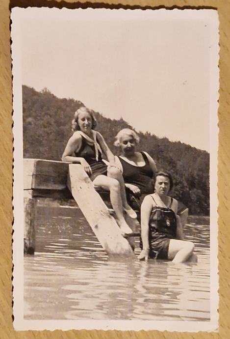 Stara fotografija RPPC Bled 1929. Kupališće Slovenija