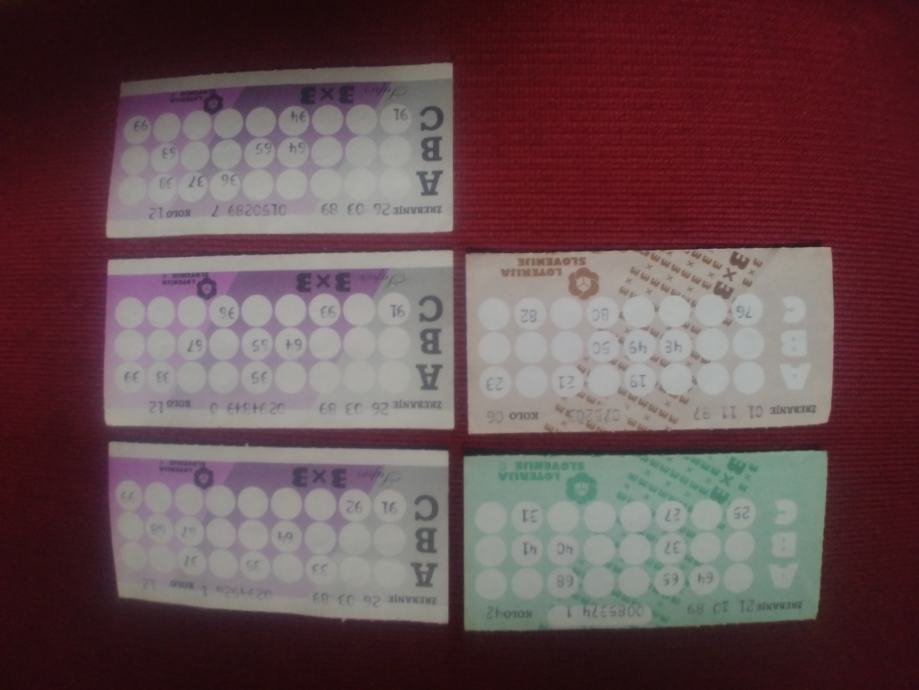 vintage srečka 3x3, loterija, 1989, Jugoslavija, Renault